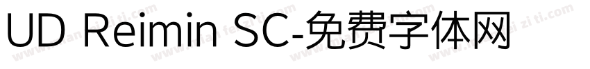 UD Reimin SC字体转换